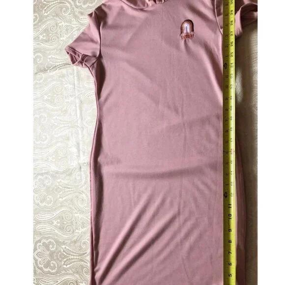 NWT, Sincerely Jules, Mauve, Hooded Jersey Dress, Sz Large (Juniors) - Picture 7 of 9